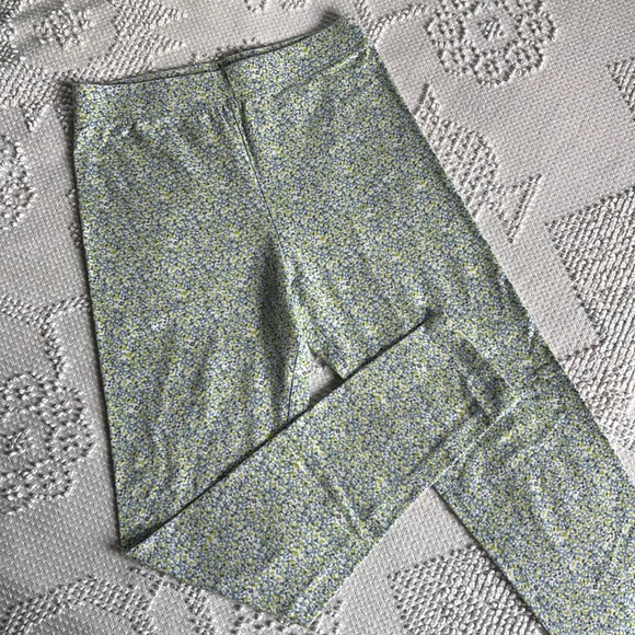 Vineyard Vines Other - Vineyard Vines size L (14) green blue gray floral elastic waistband leggings